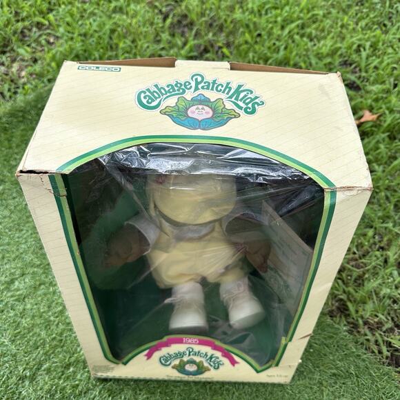 Vintage 1985 Cabbage Patch Kids‎ Preemie Baby African American Boy Doll In Box - Picture 3 of 14